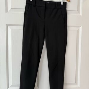 J Crew Cameron Pant Four Season Stretch Black Size 0 EUC